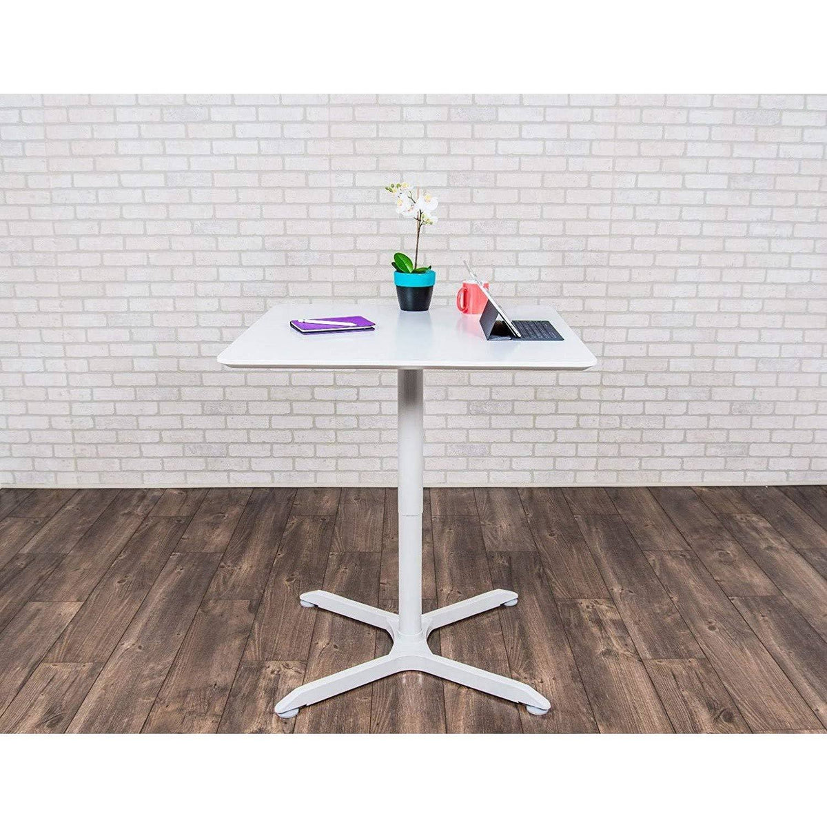 36x22 Pneumatic Height Adjustable Square Cafe Table M409
