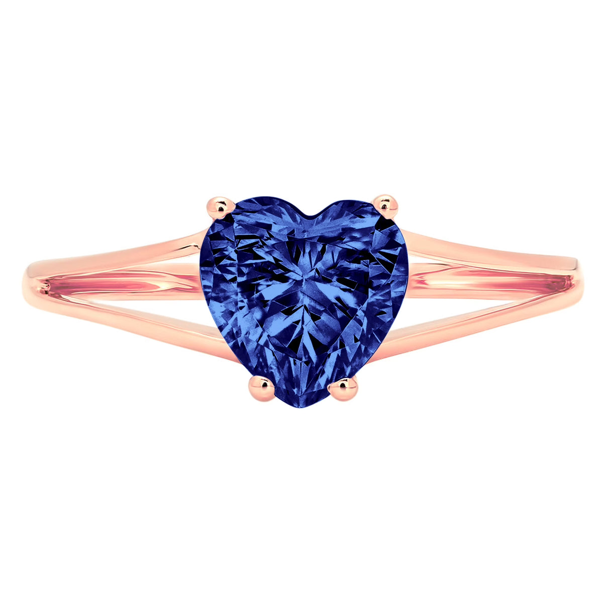 18K Rose Gold Solitaire Ring S25916