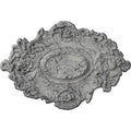 Hand-Painted Ultra Pure White Crackle Ceiling Medallion R503