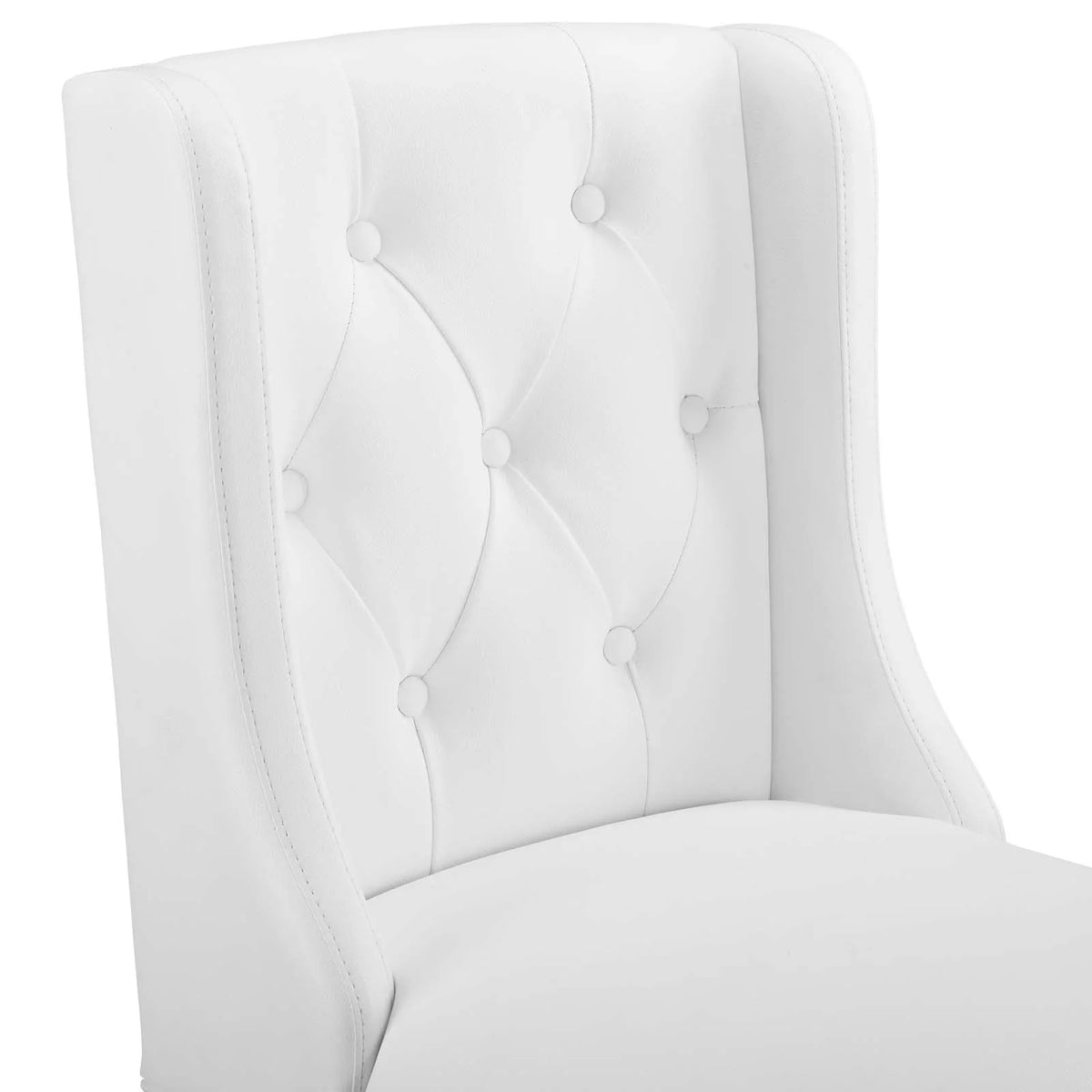 White Faux Leather Counter Stool A1372