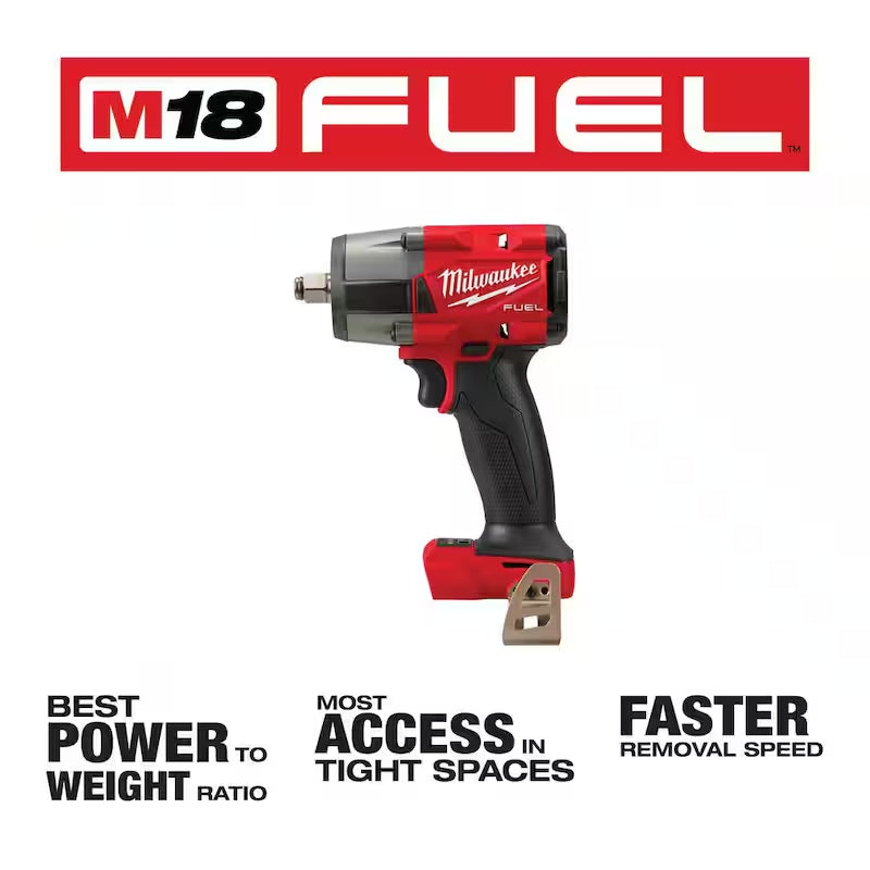 18V Brushless Cordless 1/2 in. Impact Wrench with Grinder B7043
