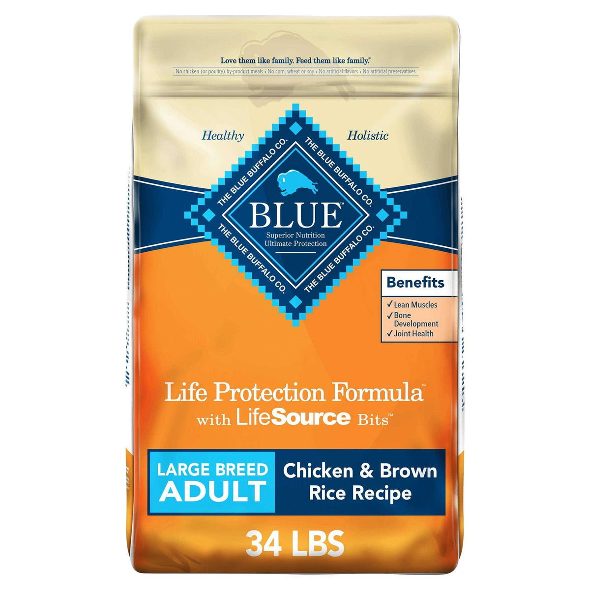 Natural Chicken and Brown Rice Dry Dog Food O603