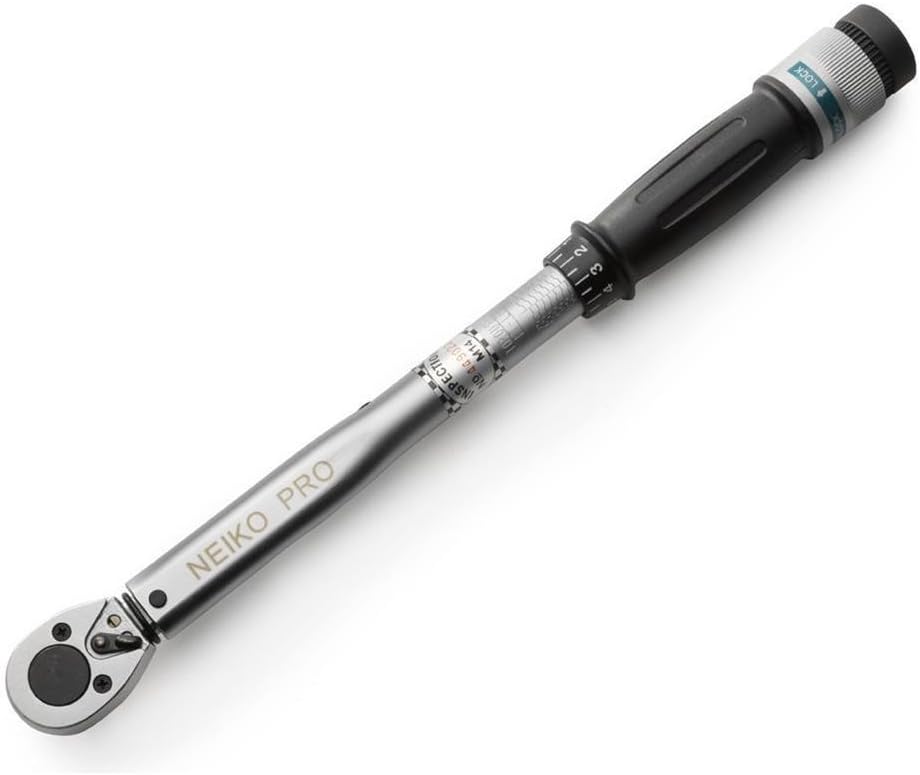 3/8" Drive Adjustable Click Torque Wrench, 15-80 Foot-Pound, Chrome Vanadium Steel, 14" Length, Pack of 2 P303