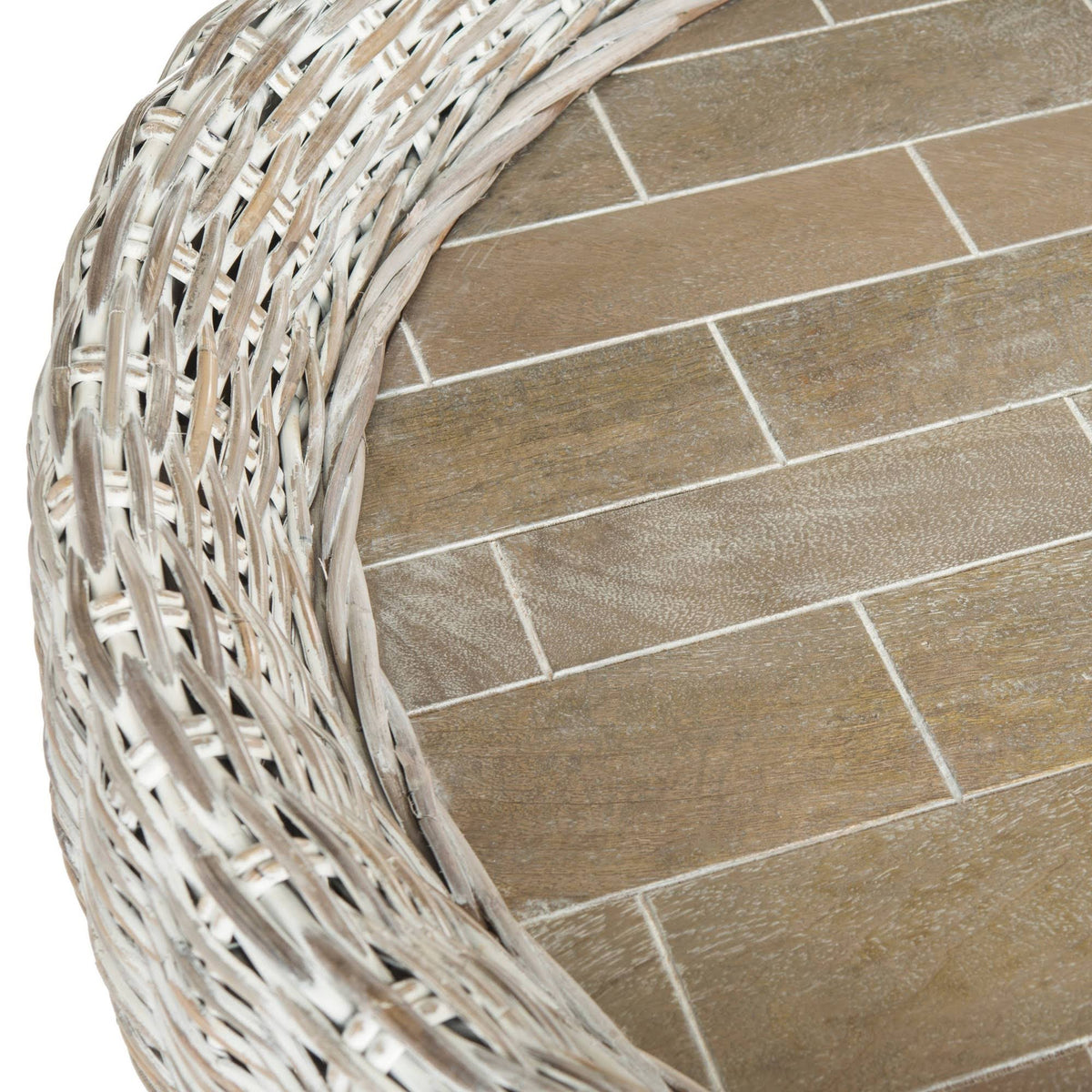 Grey Wood Top Coffee Table T199486