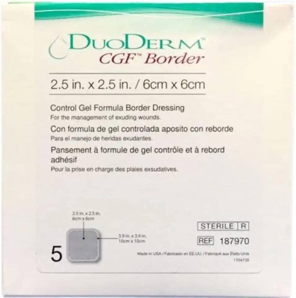2.5"x2.5" Hydrocolloid Sterile Adhesive Border Dressing C5590
