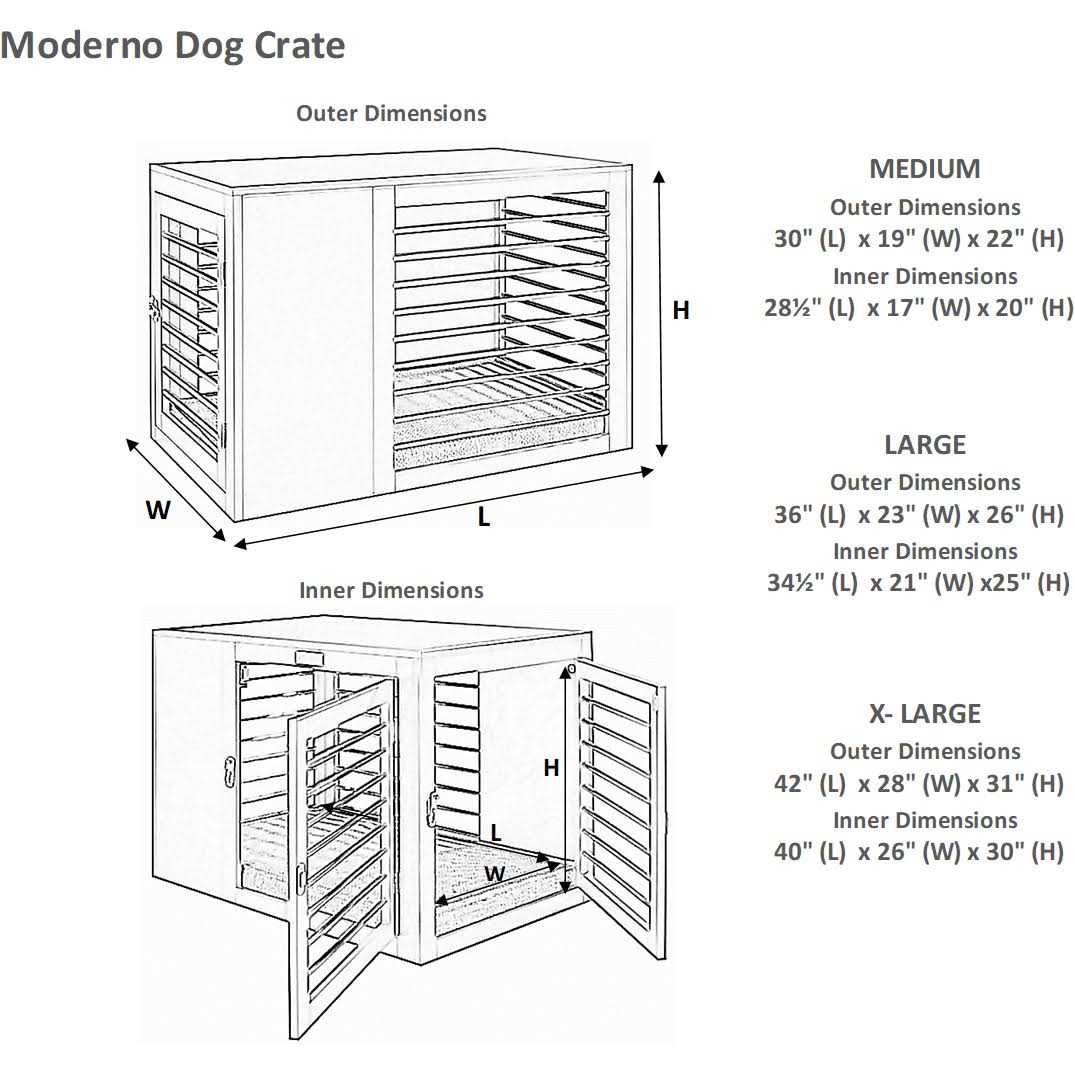 Moderno Dog Crate R625