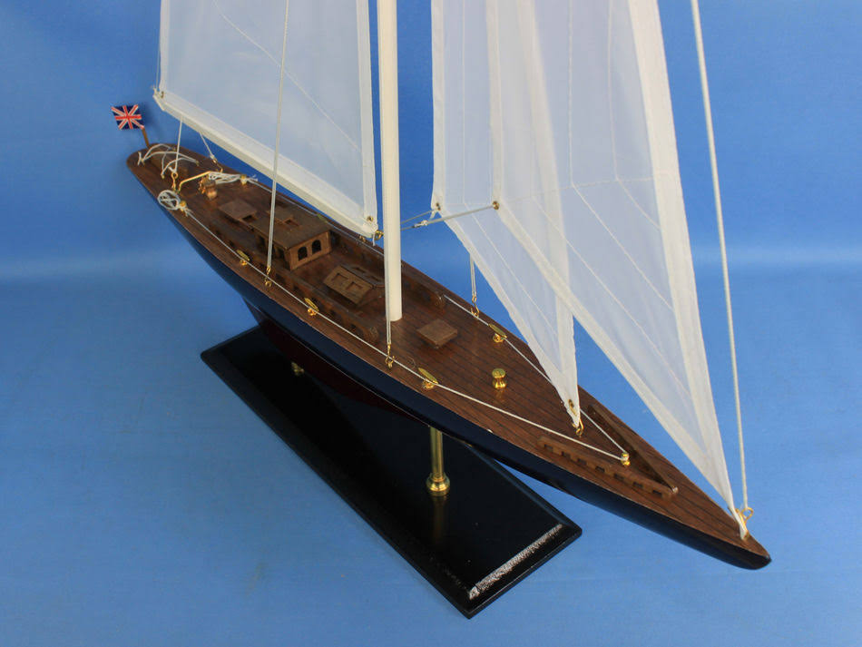 35x22 Wooden Model Sailing Yacht E528726