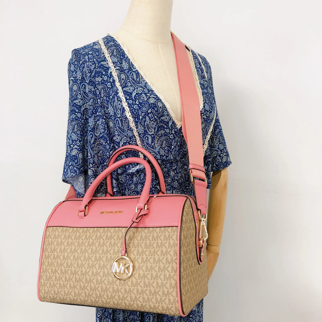 Signature PVC Duffle Crossbody Bag D9046