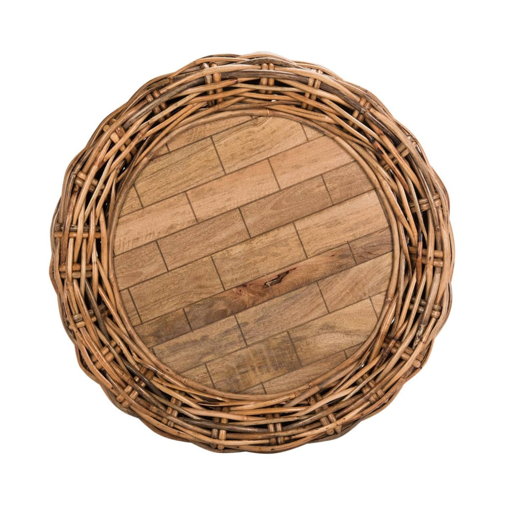 Grey Wood Top Coffee Table T199486