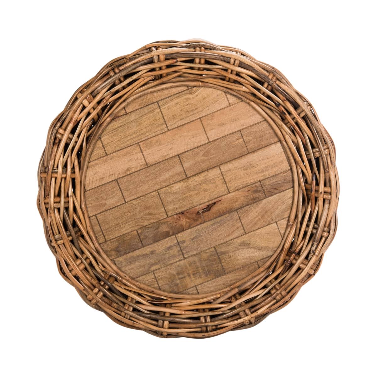 Grey Wood Top Coffee Table T199486