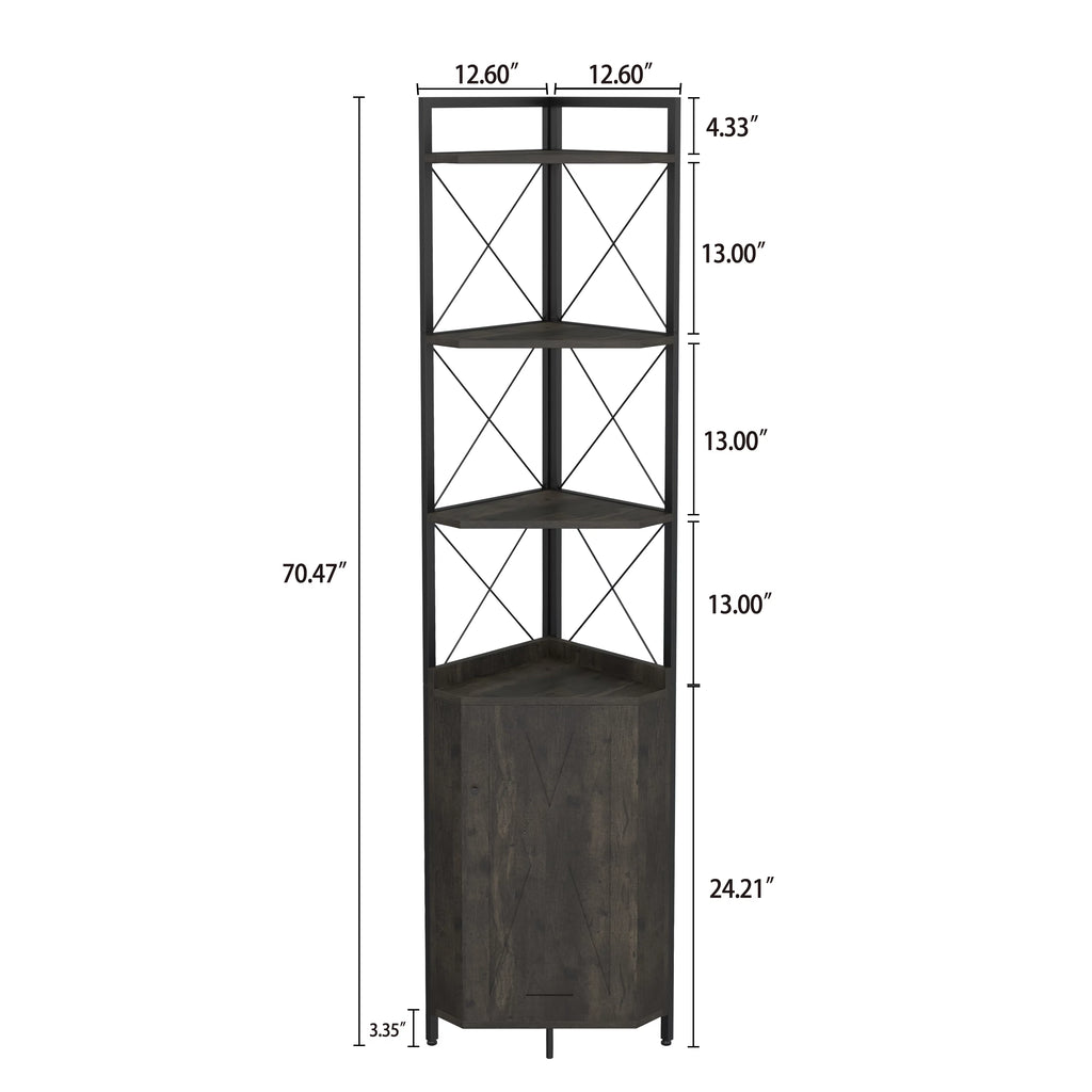 5-Tier Corner Shelf with Storage G59140