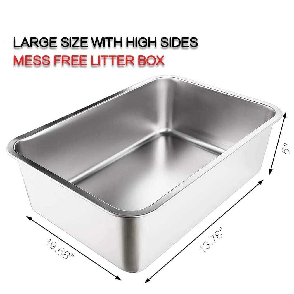 Stainless Steel Cat and Rabbit Litter Box U98109